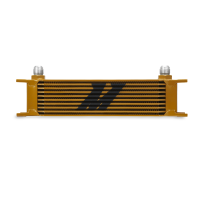 Mishimoto MMOC-10G Mishimoto Universal 10 Row Oil Cooler - Gold