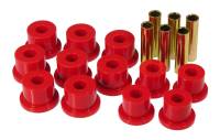 Prothane 7-1005 Prothane 81-87 GM K30 Rear Spring & Shackle Bushings (w/ 1.5in OD Frame Shackle Bush) - Red