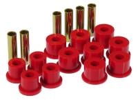 Prothane 7-1017 Prothane 88-98 GM 2/4wd Rear Spring & Shackle Bushings - Red