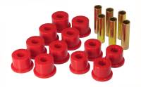 Prothane 7-1054 Prothane GM Rear Spring & Shackle Bushings (w/ 1.5in OD Frame Shackle Bush) - Red