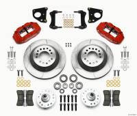 Wilwood 140-12282-R Wilwood Narrow Superlite 6R Front Hub & 1PC Rtr Kit 12.88in-Red 62-72 CDP B & E Body-Drum